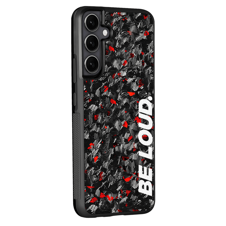 Samsung | Red Flake Real Forged Carbon Fiber Case | BE LOUD. x SCF