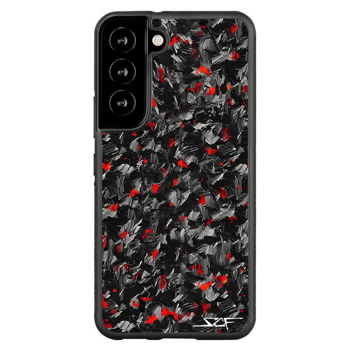 Samsung | Red Flake Real Forged Carbon Fiber Phone Case | CLASSIC Series