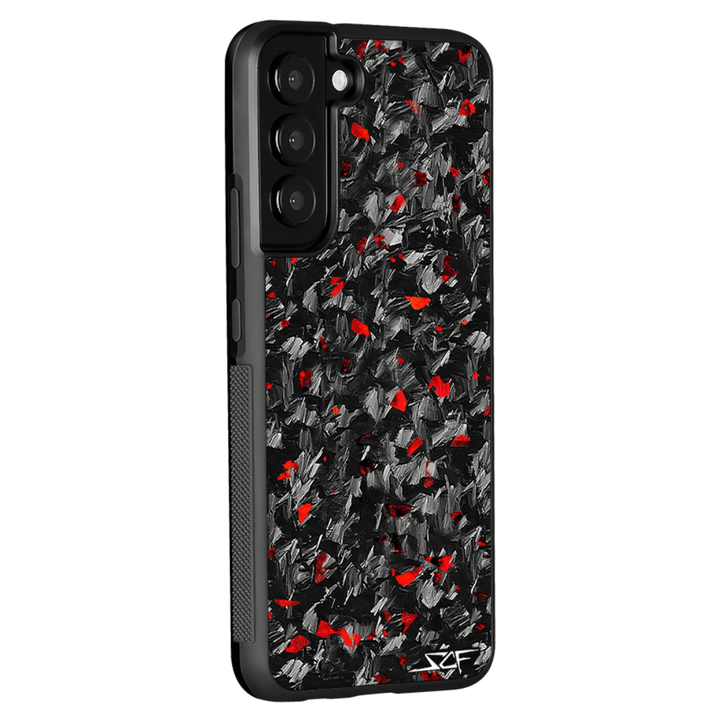 Samsung | Red Flake Real Forged Carbon Fiber Phone Case | CLASSIC Series