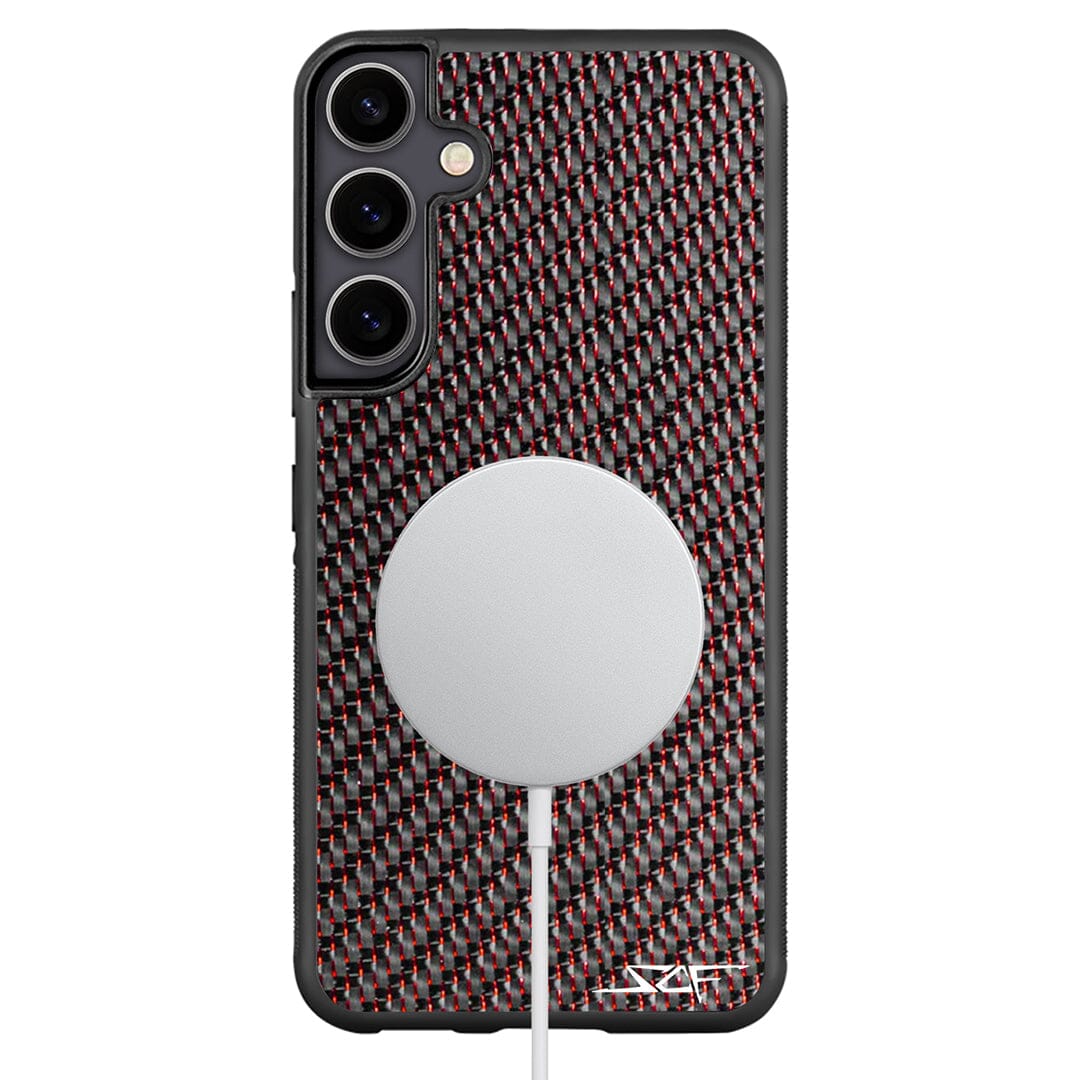 Samsung | Red Lace Real Carbon Fiber Phone Case | CLASSIC Series