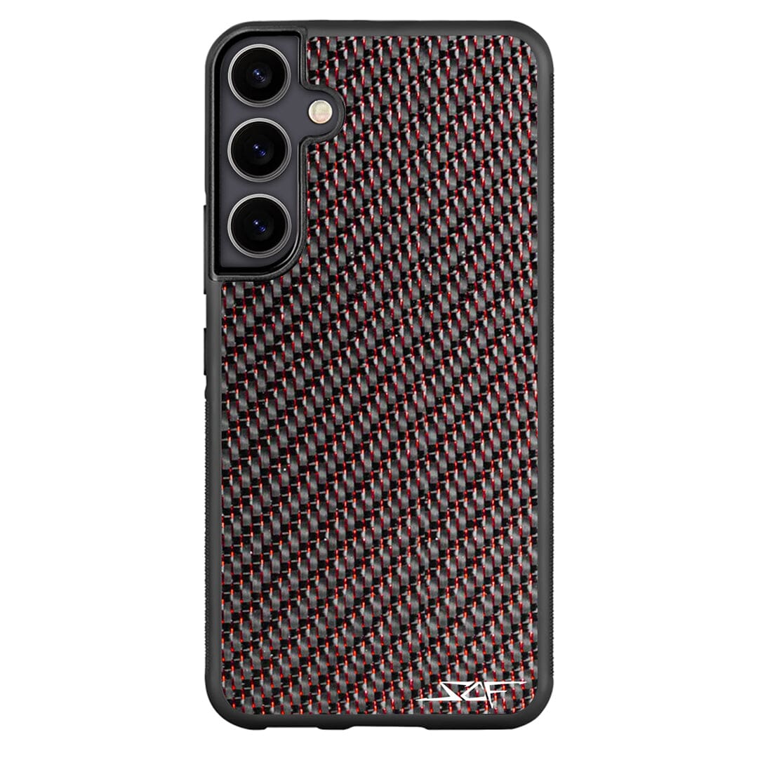 Samsung | Red Lace Real Carbon Fiber Phone Case | CLASSIC Series