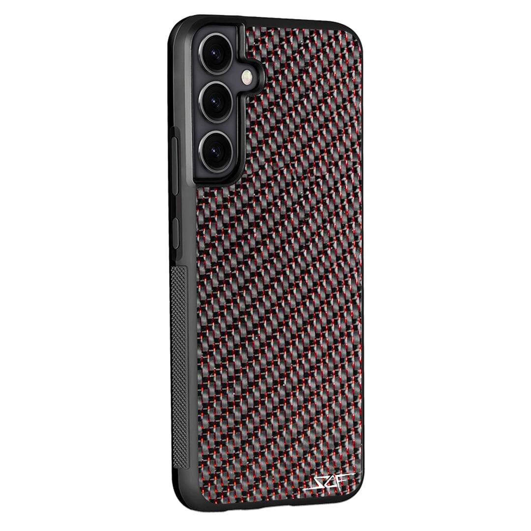 Samsung | Red Lace Real Carbon Fiber Phone Case | CLASSIC Series