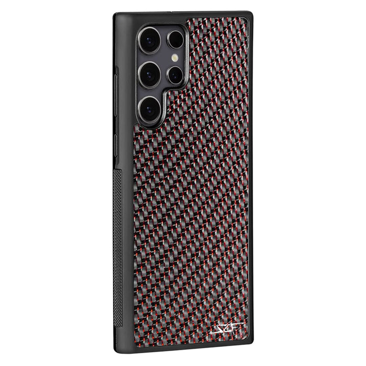 Samsung | Red Lace Real Carbon Fiber Phone Case | CLASSIC Series