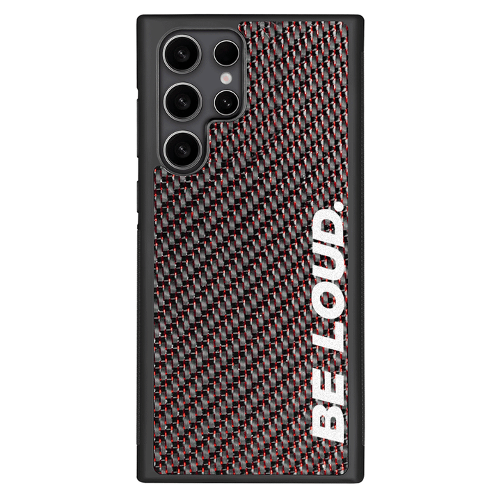 Samsung | Red Lace Real Forged Carbon Fiber Case | BE LOUD. x SCF