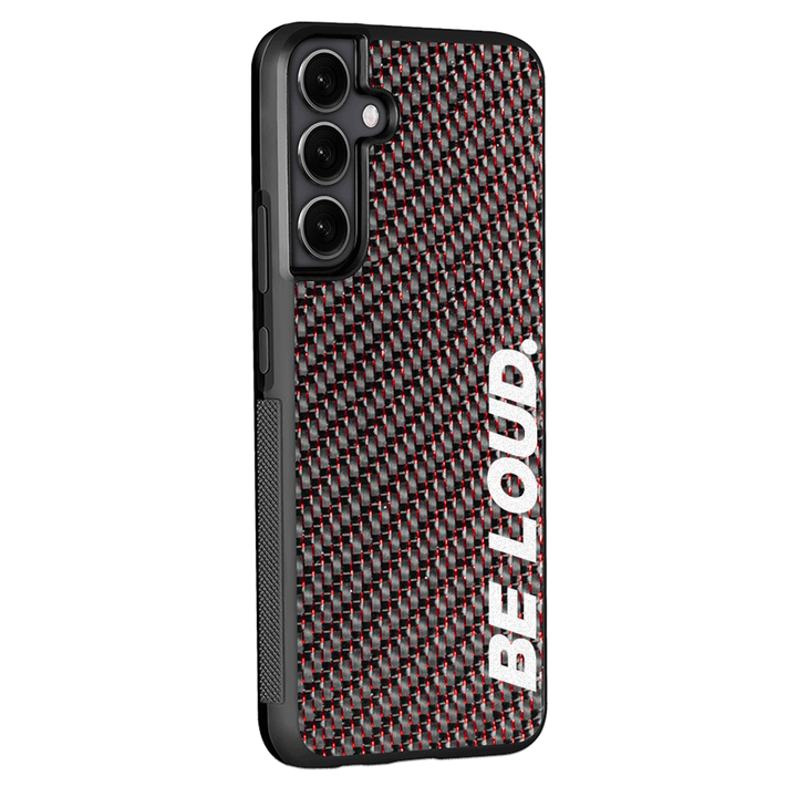 Samsung | Red Lace Real Forged Carbon Fiber Case | BE LOUD. x SCF