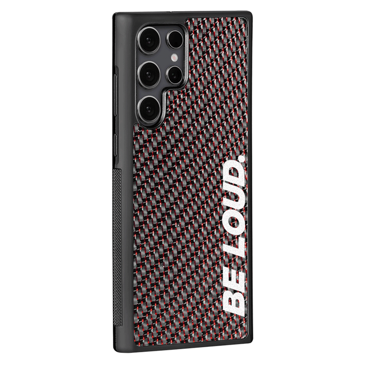 Samsung | Red Lace Real Forged Carbon Fiber Case | BE LOUD. x SCF