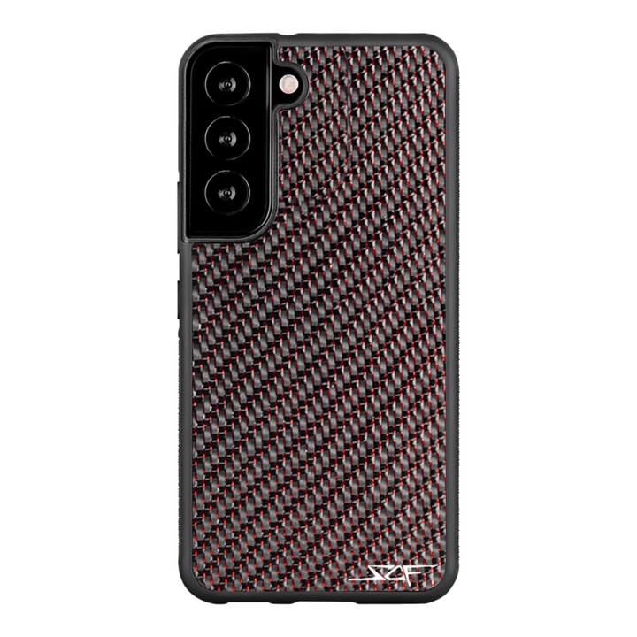 Samsung | Red Laced Real Carbon Fiber Phone Case | CLASSIC Series