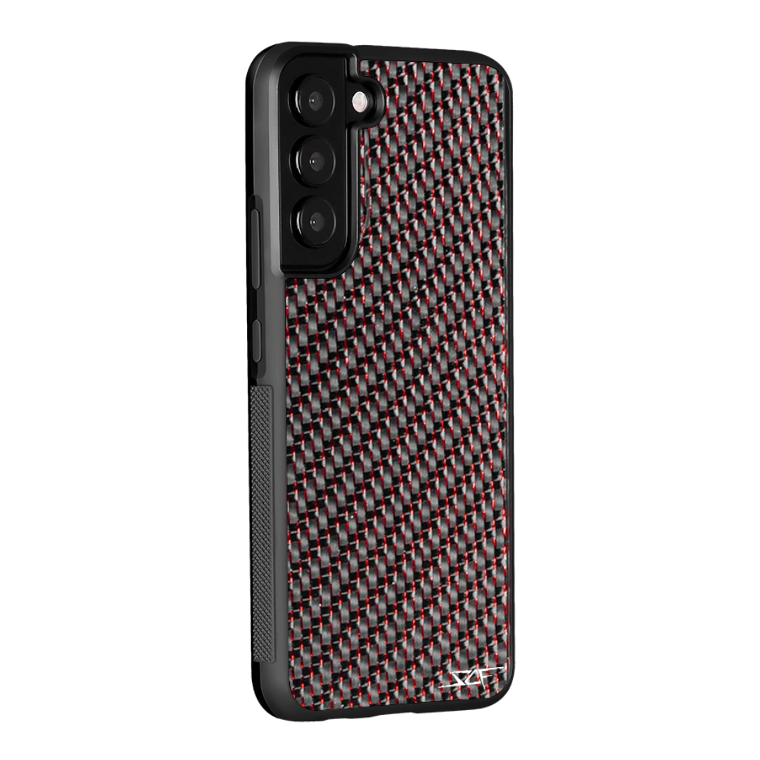 Samsung | Red Laced Real Carbon Fiber Phone Case | CLASSIC Series