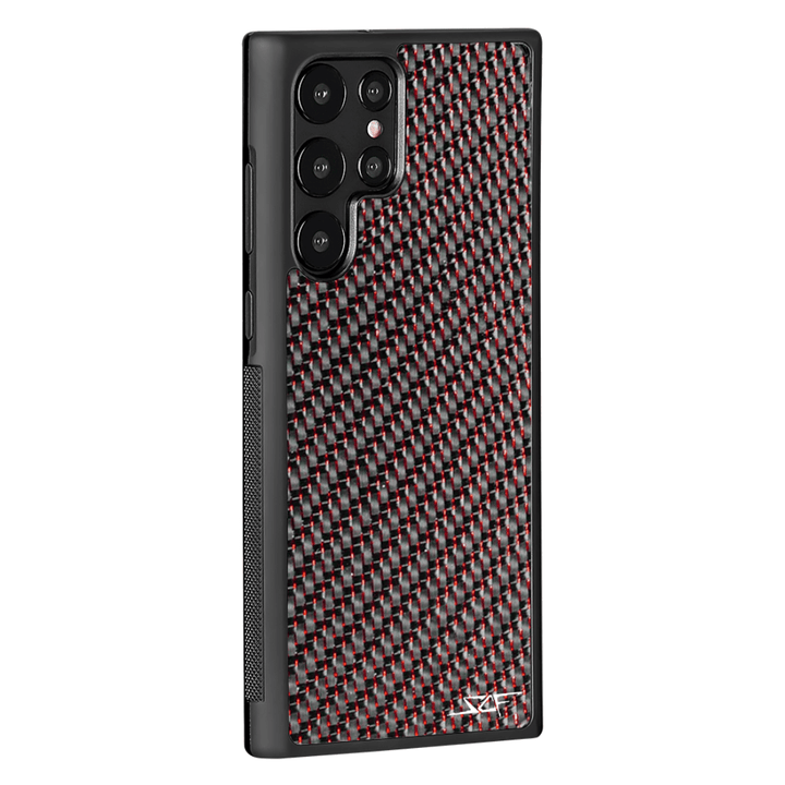 Samsung | Red Laced Real Carbon Fiber Phone Case | CLASSIC Series