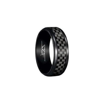 The Voyager Forged Carbon Fiber and Titanium Ring -  Israel